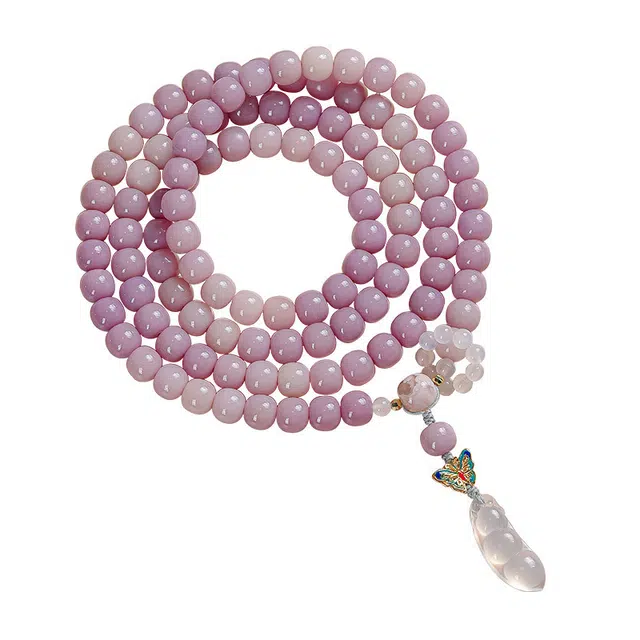 聆听花开 福气满满 贵气手持蝴蝶设计款民族风文玩高级感颜值百搭 菩提根 手串 男女同款情侣款