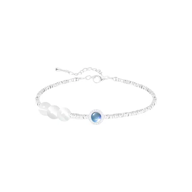 希遇 海韵幻境 精致高级 新中式国潮 轻奢温柔大方小众设计 琉璃 手链 男女同款情侣款