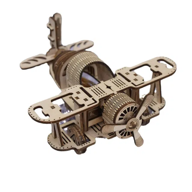 格薇拉 木制战斗机 手工 创意 拼装模型