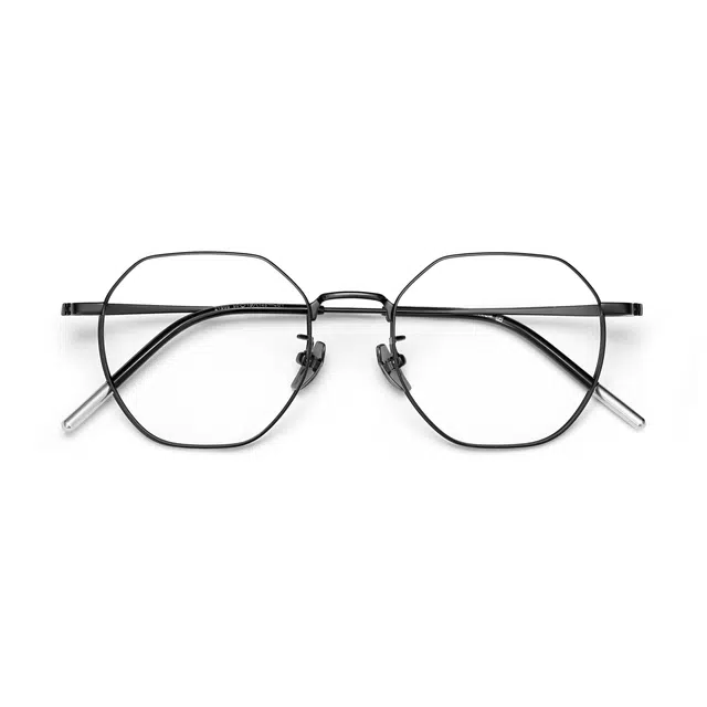 【联系客服可选配镜套餐】 苍木优品 多边框防辐射学生素颜近视眼镜框/素颜显白百搭/大框显瘦 纯钛 不规则形 光学镜架 男女同款情侣款