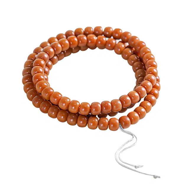 絮物 国潮新中式【风化素圈】高级感轻奢简约念珠文玩招财消灾百福具臻佛珠盘玩#好运 菩提根 菩提类手串 男女同款情侣款