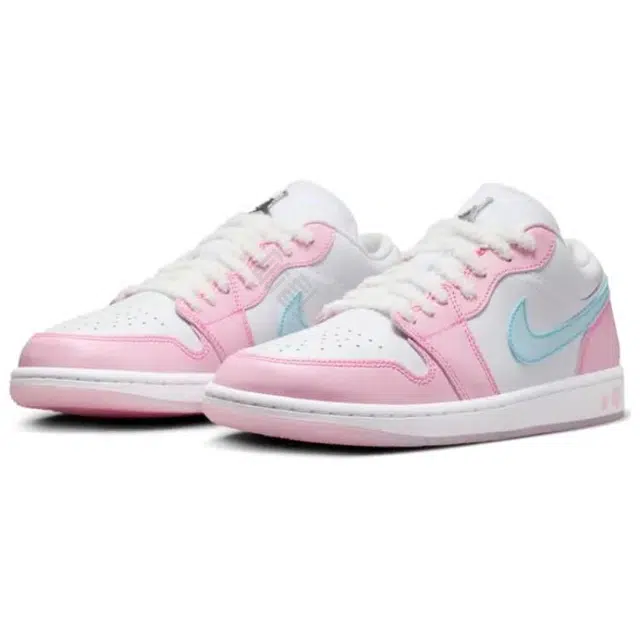 Jordan Air Jordan 1 Low "White/Pink Foam/Glacier Blue"