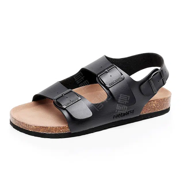 果洛菲 外穿软木潮流百搭 罗马凉鞋 男女同款