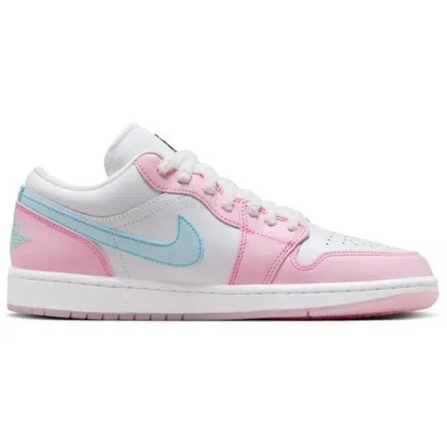 Jordan Air Jordan 1 Low "White/Pink Foam/Glacier Blue"