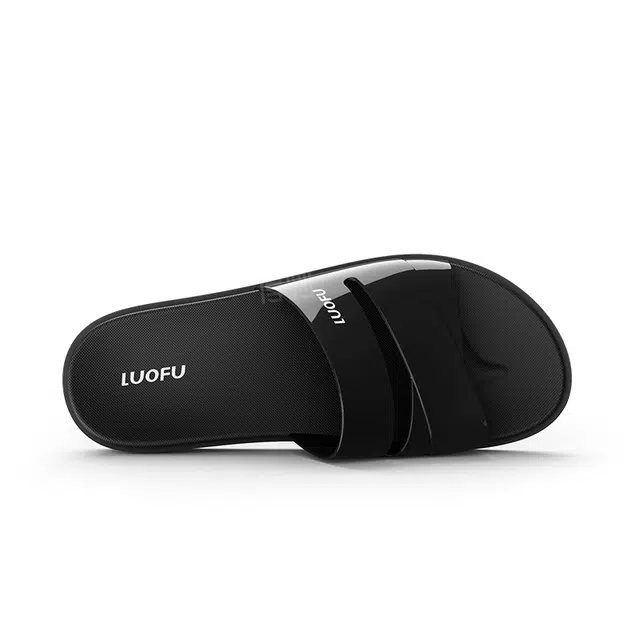 罗敷 时尚简约百搭 防滑一字拖鞋 女款