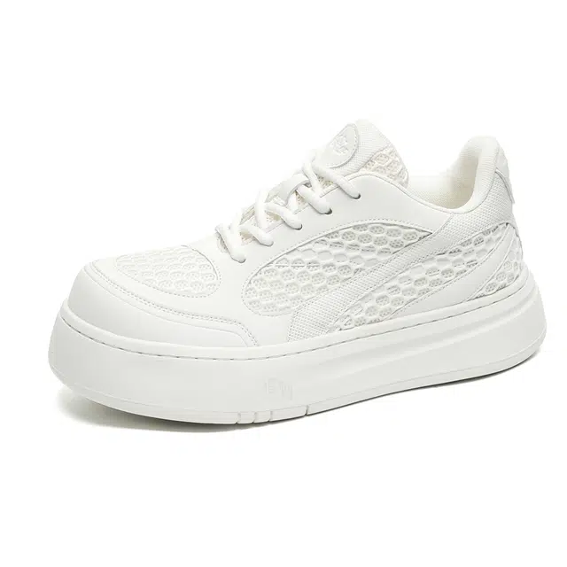 健休 舒适商务 低帮 生活休闲鞋 男款 白色