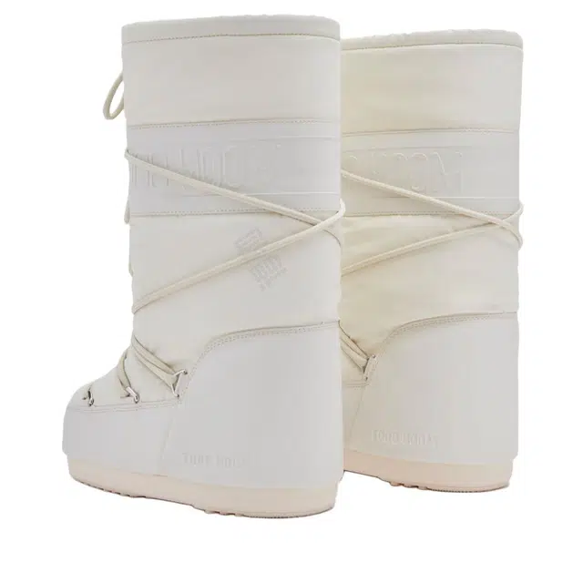 Moon Boot Icon Cross Lace Mid Snow Boot White