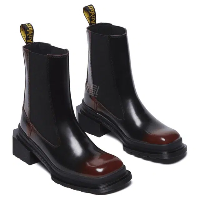 Dr. Martens Chelsea Boots Black Red