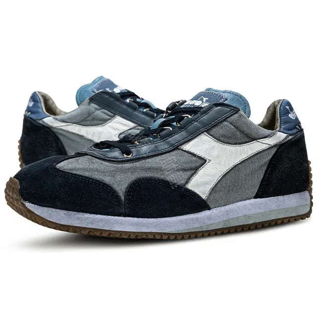 diadora EQUIPE H DIRTY STONE WASH EVO BLU NEBBIA