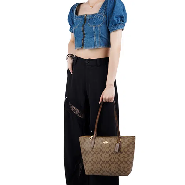 COACH Zip Top Tote 30 Tote