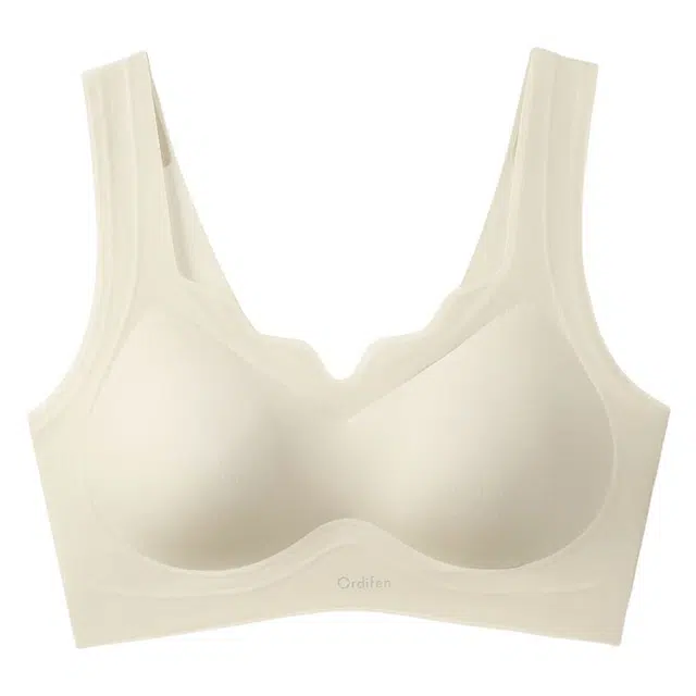 欧迪芬 宽肩带超薄软支撑无痕上托聚拢收副乳防下垂内衣轻薄透气夏季清凉款文胸 女款