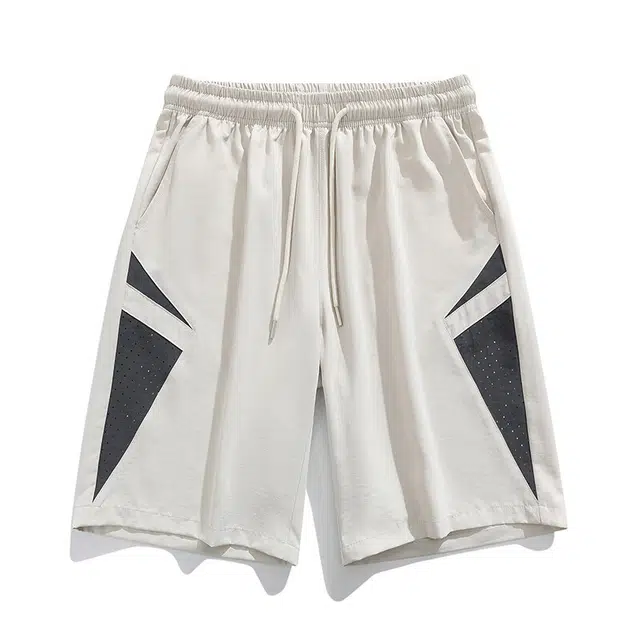 【dme】 夏季冰丝网眼透气薄款宽松速干运动五分裤时尚百搭户外沙滩休闲短裤 男女同款