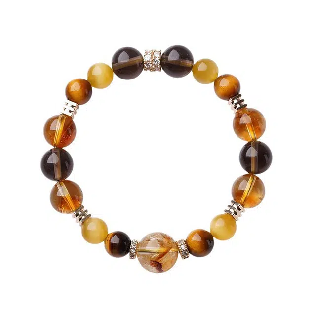 周百福 招财纳福 轻奢气质 新中式小众设计 精致高级感时尚潮流 百搭款式 虎眼石 手串 男女同款情侣款