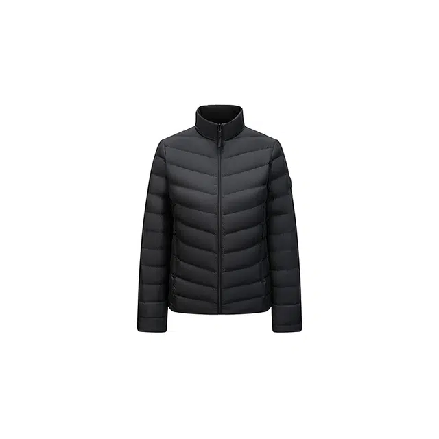 波司登 轻暖系列 轻薄保暖立领领口绒布纯色老花内搭外穿羽绒服 女款