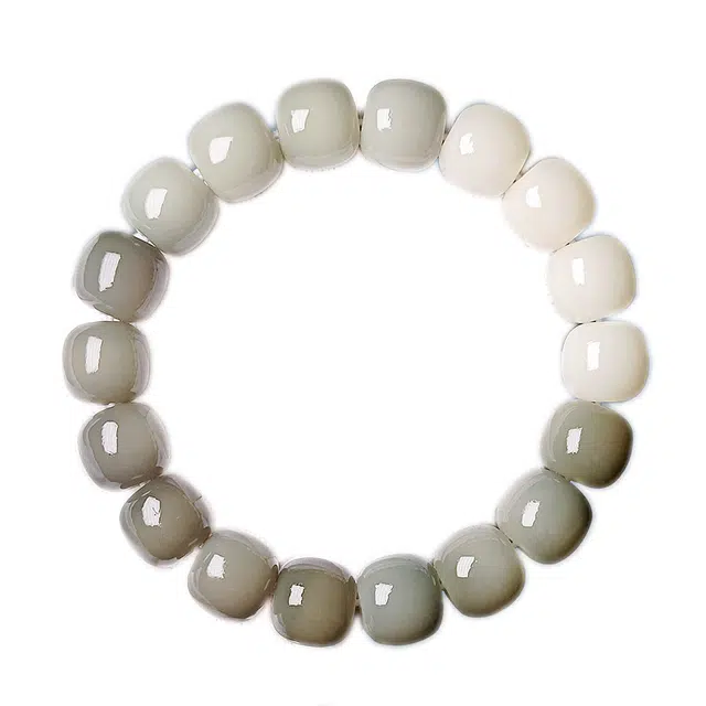 絮物 新中式文玩多巴胺可爱飘花绕指柔佛珠文玩前程似锦上岸盘玩#好运 菩提根 手串 男女同款情侣款