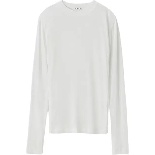 RECTO SS25 LONG SLEEVES SHEER JERSEY TOP