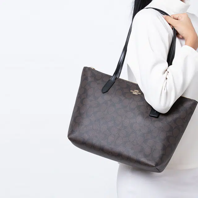 COACH Zip Top 30 PVC Tote