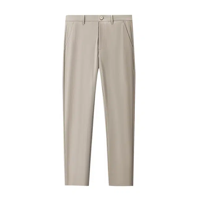 老爷车 夏季冰丝凉感防晒商务通勤直筒中腰休闲裤 男款