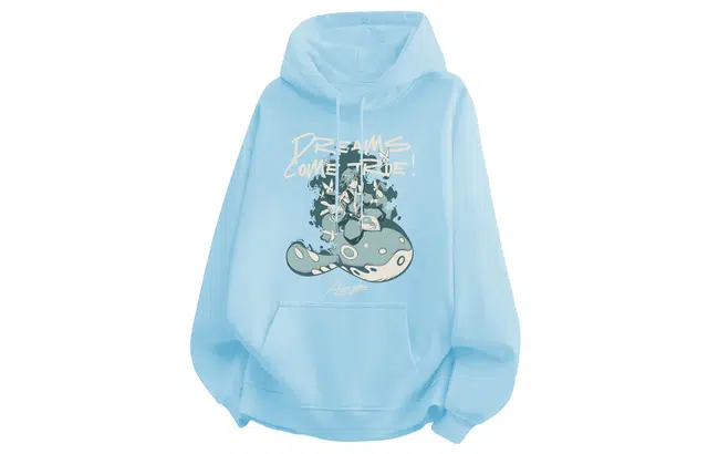 王者荣耀 美式高街字母人物落肩款宽松舒适透气学生党青少年百搭时尚连帽卫衣 庄周款 男女同款