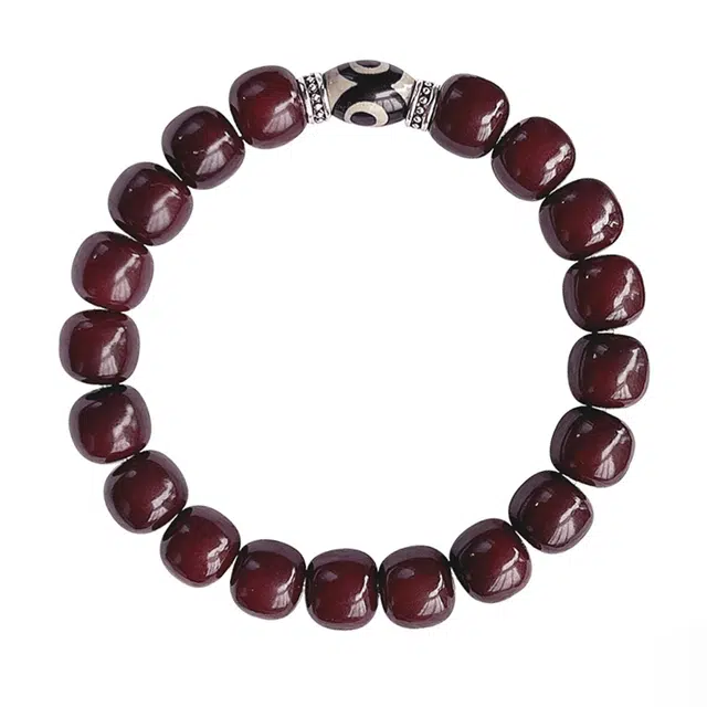 絮物 国潮新中式单圈轻奢高级感念珠文玩心想事成万事顺遂佛珠盘玩#好运 白玉菩提 手串 男女同款情侣款