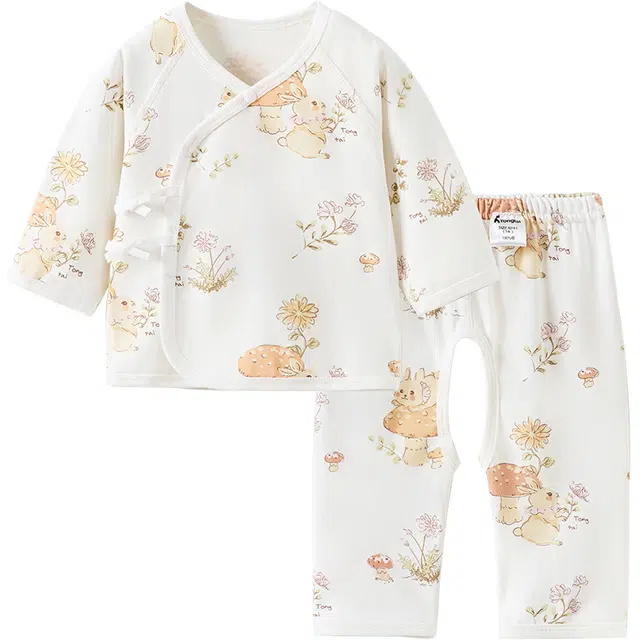 童泰 婴儿套装春秋季纯棉新生儿衣服初生宝宝和尚服满月服上衣裤子婴幼童