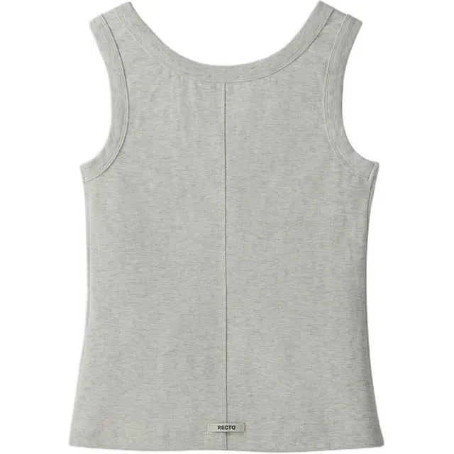 RECTO SS25 SCOOP NECK JERSEY TANK TOP