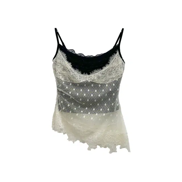 米米子 绮夜汀兰甜美别致碎花圆领吊带 女款