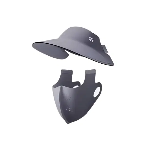 图涂丫 户外防紫外线遮脸无痕透气 聚酯纤维 防晒帽 女款