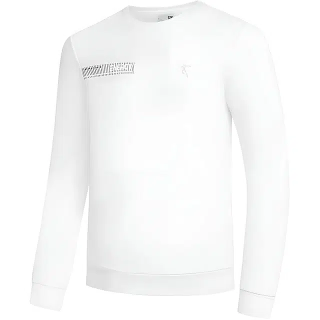 乔丹 运动生活系列 字母圆领舒适透气百搭休闲卫衣 男款 乔丹白