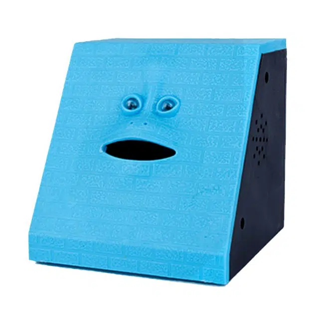 咕轹 创意人脸储蓄罐感应吃钱会动的脸 玩具