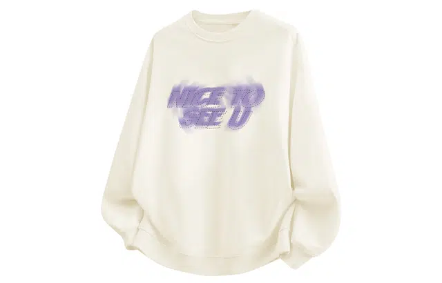 王者荣耀 晕彩英文字母美式高街落肩款宽松舒适透气帅帅青少年无性别百搭时尚潮流圆领卫衣 标语款 男女同款