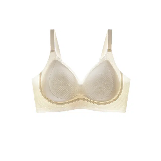 戴维诗 超薄款内衣女士聚拢侧收无痕奶嘴软支撑无钢圈提拉凉感文胸 女款