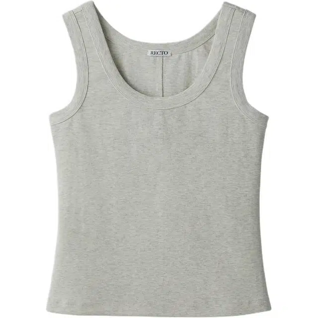 RECTO SS25 SCOOP NECK JERSEY TANK TOP
