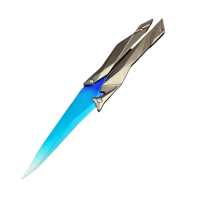 米多卡 奇点蝴蝶刀 创意瓦罗兰特武器可折叠 成品模型