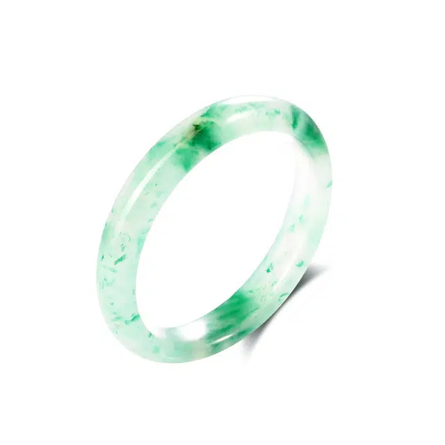 【青翎】 眰恦 宽条平安镯 新中式国风 简约 轻奢 温柔风 清冷感满满 小众 温婉大方#好运天然 非洲翠 手镯 女款