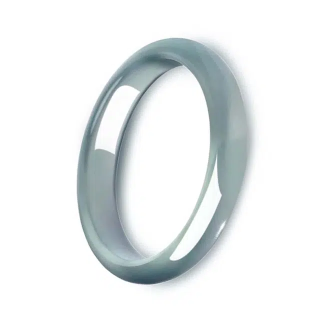 龙弗 五行转运平安喜乐新中式库里蓝显白招财守护之蓝疗愈系圆圆满满 清冷高级感手饰经典高级感时尚百搭 玉髓 手镯 女款