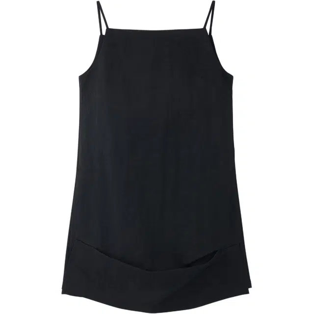 RECTO SS25 FOLDED DETAIL NYLON MINI DRESS