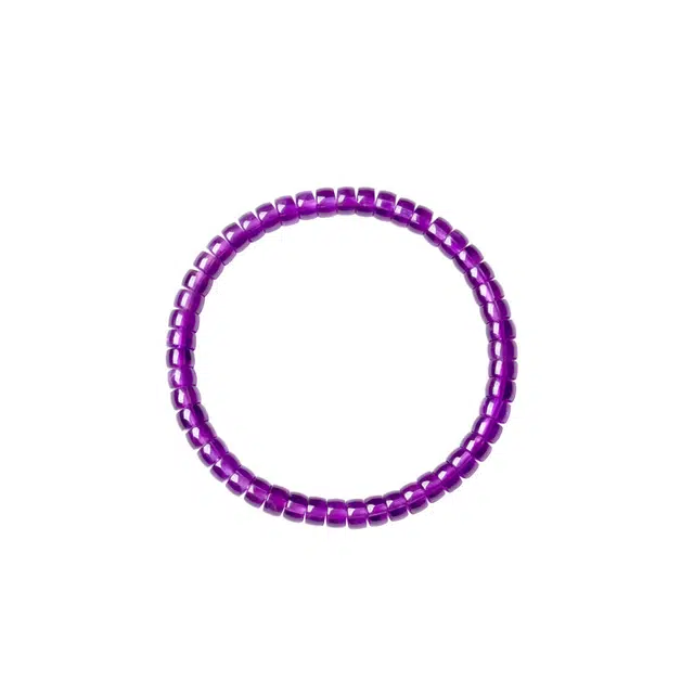 阿梵尼 九紫离火直切药片珠好运天然 紫水晶 手串 女款