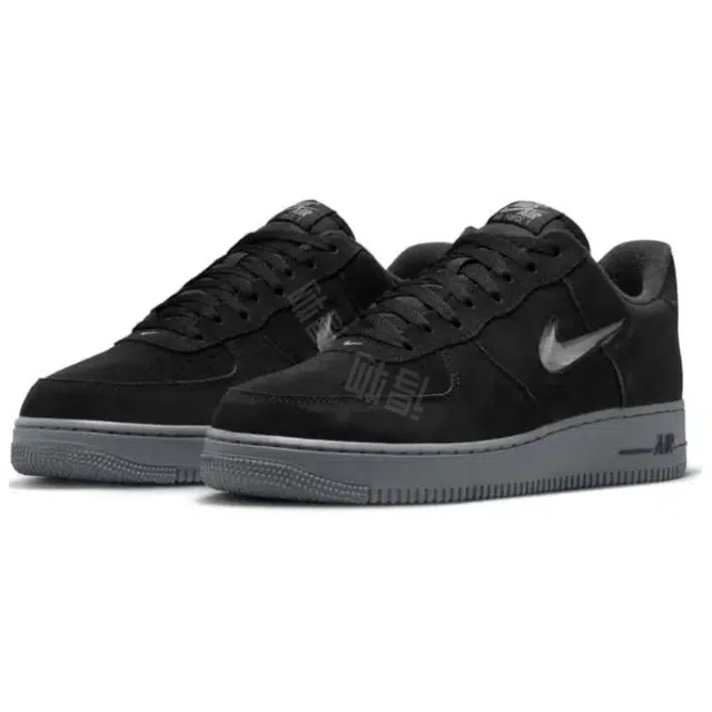 Nike Air Force 1 LOW JEWEL Black SuedeCool Grey