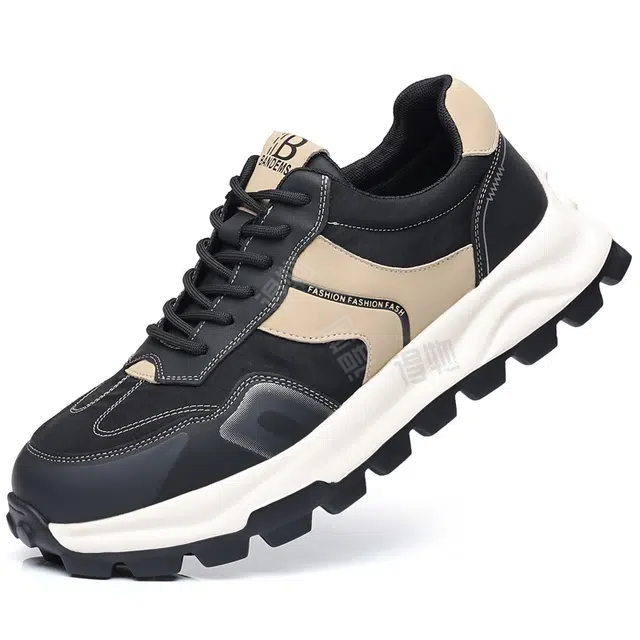 健休 二层牛皮 舒适百搭 耐磨 低帮 生活休闲鞋 男款 黑色