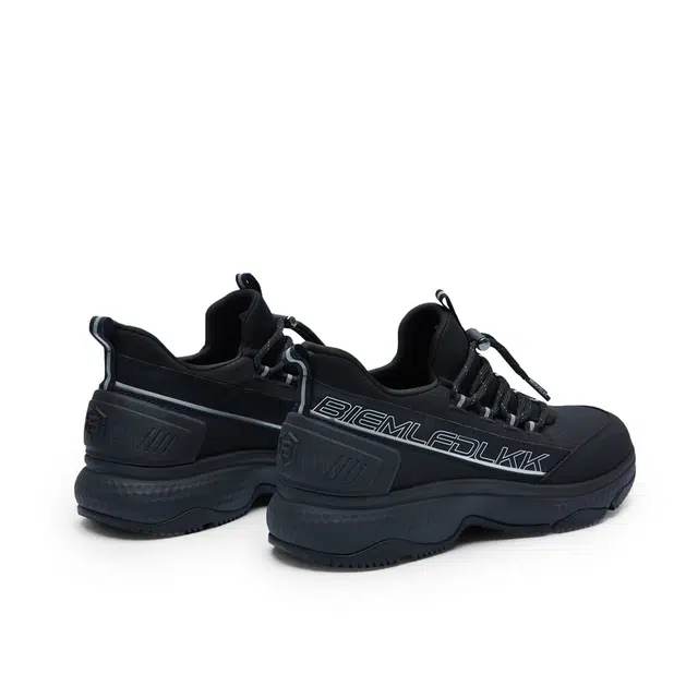 比音勒芬 织物 抗菌防臭轻质软底透气 减震防滑 生活休闲鞋 女款 黑色