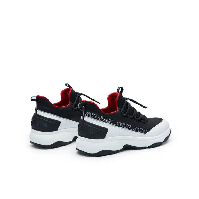 比音勒芬 织物 百搭舒适 简约通勤 低帮 生活休闲鞋 男款 黑色