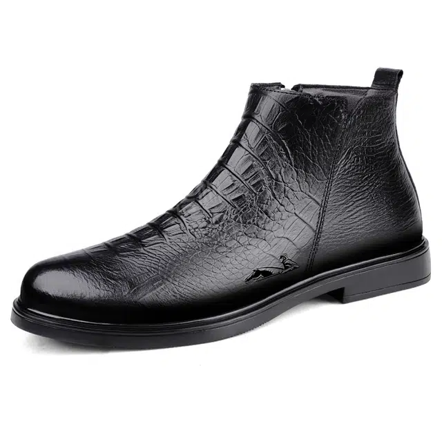 British Knight Classic Leather Boots Black