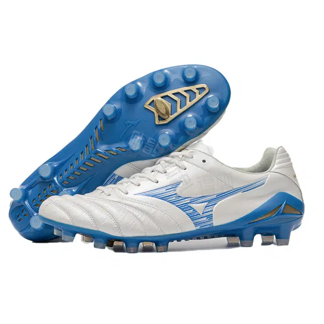 Mizuno Football Shoes White Blue