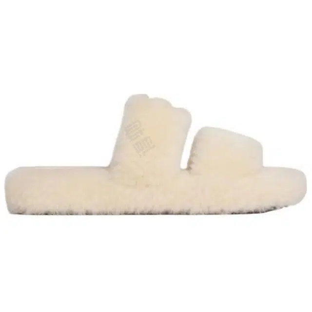 CELINE Fur Slides Triomphe
