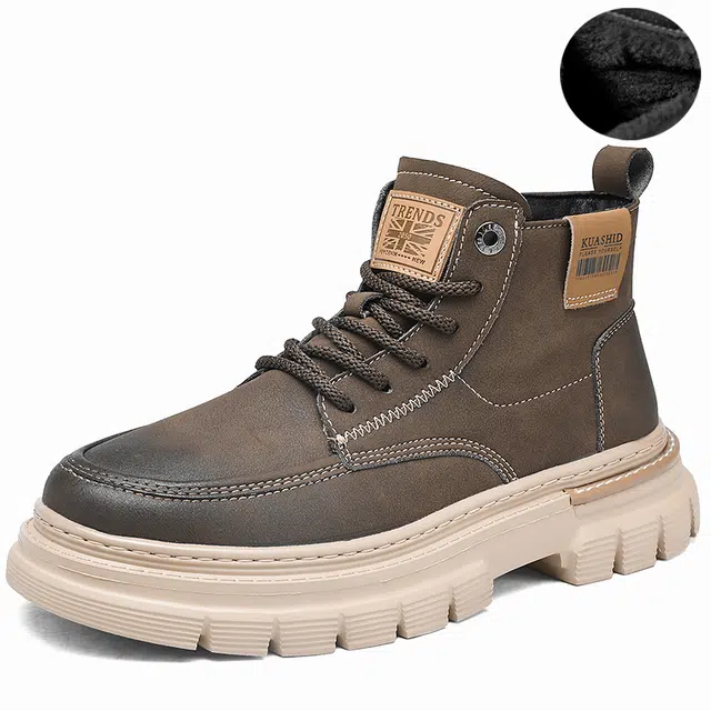 袋鼠头 百搭舒适日常 短筒 马丁靴 男款