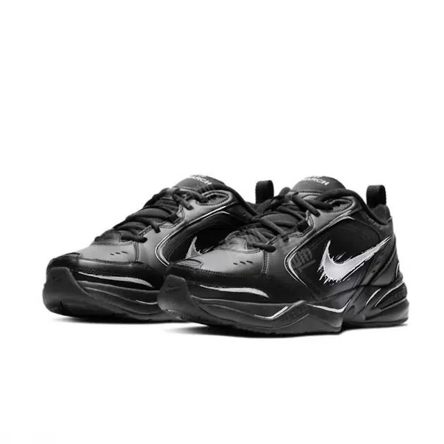 Nike Air Monarch 4 Silver Black