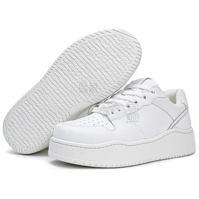 年走索 二层牛皮 韩版潮流多巴胺厚底通勤 防滑 低帮 板鞋 男女同款