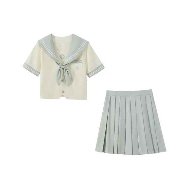 花山家的猫 舒适潮流百搭短袖上衣时尚下装制服 女款