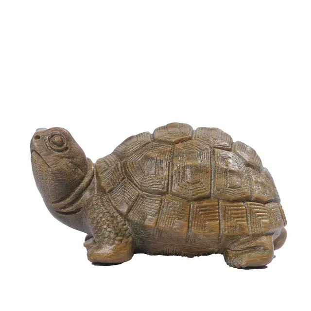 素于 新中式文玩创意吉祥物雕刻工艺品招财长寿如意龟诸事顺遂吉祥如意随身盘玩开运办公居家装饰品#好运 绿檀 手把件 男女同款情侣款